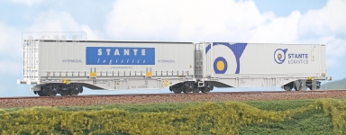ACME 40396 - H0 - 2-tlg. Containertragwagen Sante, AAE, Ep. V-VI